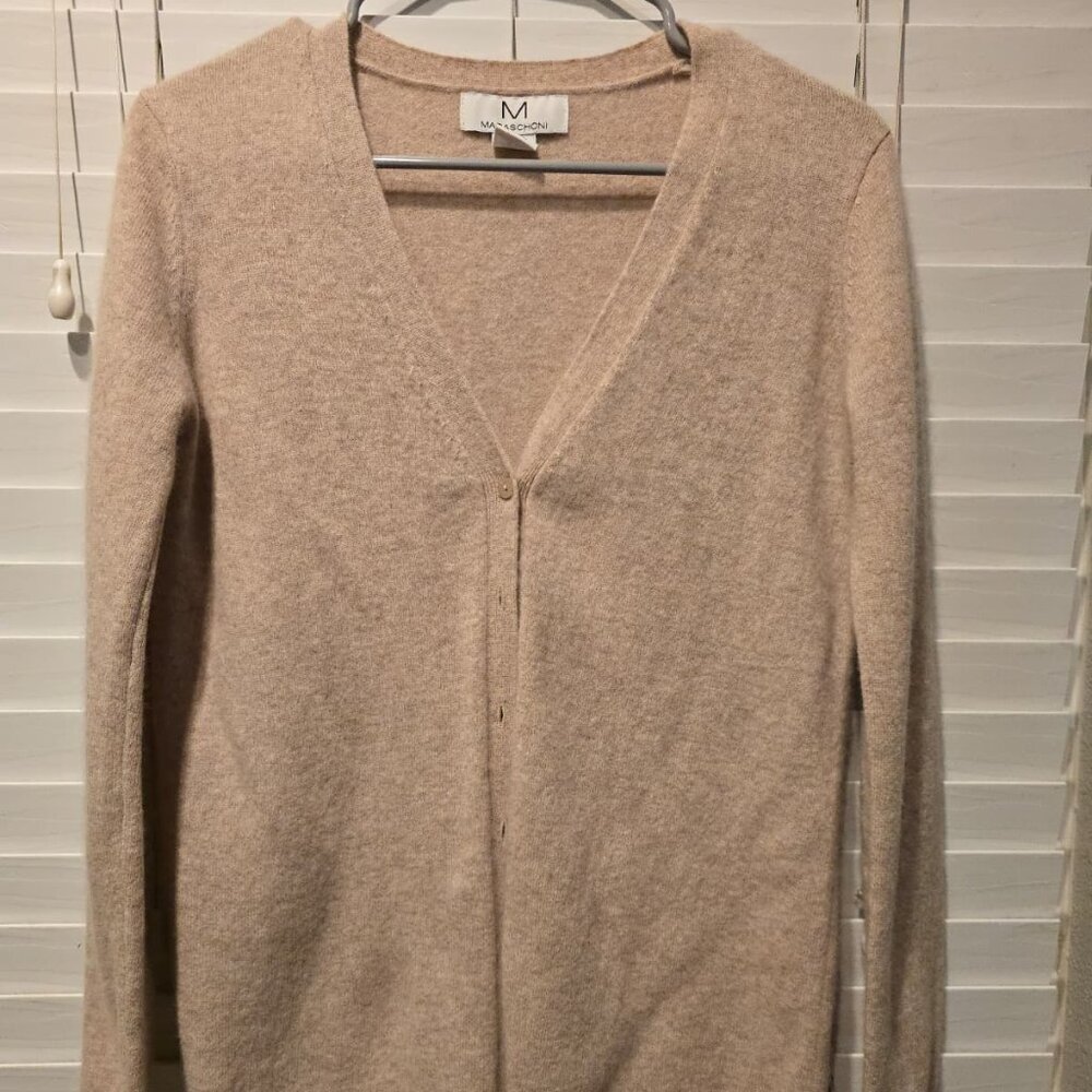 Magaschoni 100% Cashmere Cardigan‎ – XS – Taupe/Beige